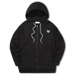 ILLUSO 일루소 남녀공용 소프트 특양면 로고아이엘에스 후드 집업 자켓