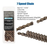 도로 자전거 산악 자전거 액세서리 풀 도금 116개 시마노 SRAM 마운틴 로드 바이크에 적합한 SHOWZK 6 7 8 스피드 바이크 체인