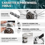듀라테크 41피스 자전거 도구 보관함이 완전한 도구 키트 산악 유지 관리 체인 리벳터 타이어