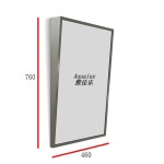 화장실 욕실 경사거울 경사각 장애인 미러 벽걸이형 브러시드 460x760