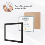 플로시 8 5x11 액자 세트 15개 멀티 인증서 8 5 x 11 벽걸이 또는 테이블탑 디스플레이용 문서 디플로마 상 액자 8 5x 11-6PACK