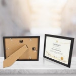 플로시 8 5x11 액자 세트 15개 멀티 인증서 8 5 x 11 벽걸이 또는 테이블탑 디스플레이용 문서 디플로마 상 액자 8 5x 11-6PACK