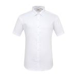 레노마 폴리 트윌 스판 반소매 슬림셔츠 RZUSL1107WH