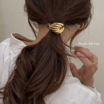 집게 악세사리 머리 핀 여성 볼드체인 골드헤어끈