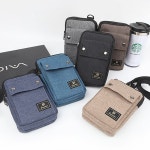 크로스백 카드 지갑 여권 여행용 등산용 간편 외출 손가방 소풍 나들이 소지품 가방 산책 다용도 스마트폰