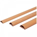 전선몰드 나무무늬 중 1m 2개입 몰딩 폴대 쫄대 전선 정리 케이블 고정 전기선 몰드 PVC 배선 보호 바닥