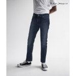 누디진 Thin Finn Black Weft Indigo W29L30