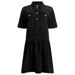 GANNI Soft Rigid Denim Mini Dress j1885