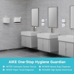 AIKE 월 마운트 액체 비누 디스펜서 27온스 대용량 상업용 욕실용 확장 펌프