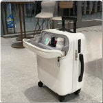 여행용 캐리어 USB 충전 오픈형 캐리어 출장 비지니스 캐리어 24 그린 24