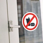 용경고문 카페 식당 간편설치 명시성높은 반입금지문패 부착식