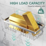 베켄 샤워 캐디 6팩 패밀리 초이스 어워드 수상자 대형 벽걸이 랙 변기 위 욕실 선반 비누 접시 칫솔 홀더가 정리함 보관 액세서리