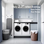 안전 다리미 받침대 높이 조절이 가능한 철제 테이블이 ASHARE 48 X 13 내열 커버 기능을 갖추고 있습니다