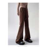 부츠컷팬츠 여성 부츠컷 나팔바지 카멜브라운 H8622