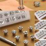 MIUSIE 가죽 공예 스탬프 키트 엠보싱 도구 용 별자리 동물 금형 세트 DIY Printinting