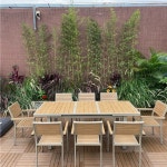 스트레치 테이블의자 세트 슬라이딩 테라스 인테리어 길이조절 야외 접이식 테이블 의자 1 5 9m 4개 1 업그레이드 80사각테이블 원테이블