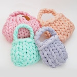 자이언트얀 점보실 1kg 일반얀 핸드 핑거 암니팅 프리미엄 가방 방석뜨기 자이언트얀 06 민트 1개