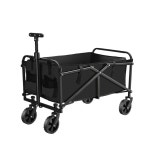 미니 원터치 폴딩 캠핑웨건 캠핑카트 오픈형 트레일러 수레 일자 핸드