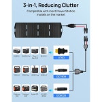 적인 200W 휴대용 태양광 패널 조절 가능한 킥스탠드가 접이식 패널 충전기 12BB 발전소 야외 RV 캠핑 오프 그리드 하이킹을 위한 23... 