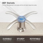 대형 병 브러시드 니켈 이 포함된 GAGALIFE 주방 싱크대 비누 디스펜서 탑 억 개의 디스펜서 리필 내장 Brushed Nickel G0800