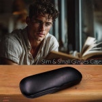 마이아이글래스케이스 남성용 소형 안경 케이스 - 하드쉘 홀더 파우치 천 읽기 슬림 좁은 헤비 듀티 Tweed