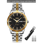SKMEI Watch for Men Business Stainless Dress Fashion Waterproof LuXury Analog Simple Day Date G9268