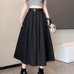 천하오 여자 여름 하이웨스트 치마바지 팔부 와이드 팬츠 L J1163