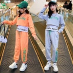 셀럽당 주니어 소녀용 크롭 긴팔티 런닝 바지3종세트 150