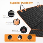 자동차용 뒷좌석 방수 반려견 시트 커버 반려견용 카시트 프로텍터 트럭 SUV용 논슬립 커버를 위한 믹스조이 53 W x 47 L