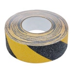 BLEX 미끄럼방지 논슬립 테이프 황흑사선 x 15M 실외 실외용 야외 야외용 계단 경사로 안전 산업