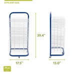 피어링턴 25-선반 이동식 벽걸이형 아트 드라이 랙 13 D x 17 5 W 39 4 H 25 Shelves