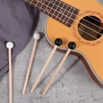 타이섬 4개 스틸 텅 드럼 망치 실로폰 망치 글로켄슈필 6 1 나무 고무 타악기 스틱 벨 스틱용