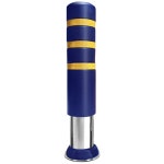 서진 스텐 우레탄 볼라드 150파이 공원 관공서 횡단보도 빌딩 학교 일자볼라드 진회색 3줄 1개 앙카식 H800