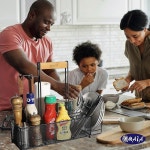 종이 타월 홀더 나무 손잡이 2개의 후크가 OMAIA 바비큐 그릴 캐디 캠핑용 액세서리 조미료 캠핑 야외용 접시 식기 정리함 RV - 미국 특허 출원