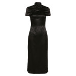 여성 치파오 자수 슬림 치파오 트임 원피스 L