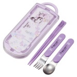 수채 쿠로미 슬라이드 트리오세트 숟가락 포크 젓가락 유아수저세트 어린이수저세트