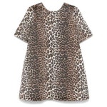 GANNI 25 FW 가니 레오파드 프린트 데님 미니 드레스 J1677 TP431386764