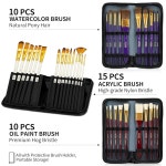 프렌치 이젤이 포함된 188Pc 올인원 아트 페인팅 키트 96 아크릴 수채화 유화 세트 성인 예술가 초보자를 위한 완벽한 세트