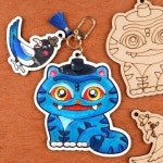 팬시 우드 까치 호랑이 키링 열쇠고리 만들기 1세트