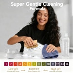 운동화를 위한 쿠데시 신발 클리닝 키트 - 10 1온스 클리너 스니커즈 클리너 지우개 브러시 수건 흰색 Luxury