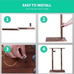 풀 스틱 홀더-풀 큐 홀더 바닥 스탠드 다양한 수납 디자인 10개의 수납용 목재 랙 홀더 당구장 클럽 테이블 액세서리용 당구