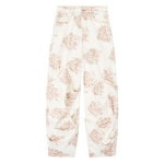 GANNI 플로럴 프린트 개더 진 J1895