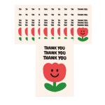 도나앤데코 도나앤데코 땡큐땡큐 튤립 스마일 스티커 5 x 8 cm 01 600개