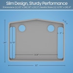 컵 홀더 2개가 워커 트레이 테이블 - 표준 접이식 워커를 위한 범용 블루스톤 의 홈 모빌리티 액세서리