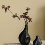 블랙화병 꽃병 도자기 꽃 말린꽃 장 A 인테리어 사사