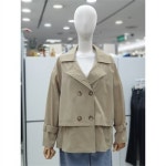 밀스튜디오 스판 더블 트렌치 재킷 LP4JPS107