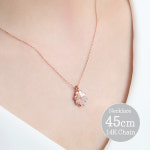 미니아트 로즈골드 체인 금 목걸이 마샹스