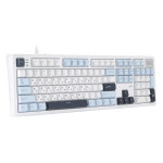 지클릭커 지클릭커 파도프로젝트 SPK107 8K 제주스위치 풀윤활 기계식 키보드 화이트 마린