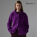 브루노제이 보머 후드 니트 자켓