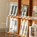 잡지진열대 원목 잡지꽂이 카달로그 매거진랙 거치대